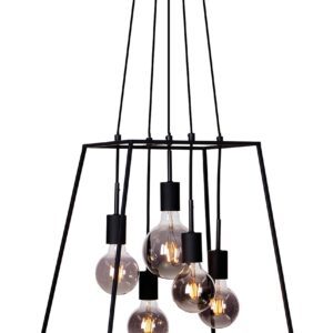 ALMODOVI CZARNY OPRAWA WISZĄCA 5X E27/ 20W IP20 STAL