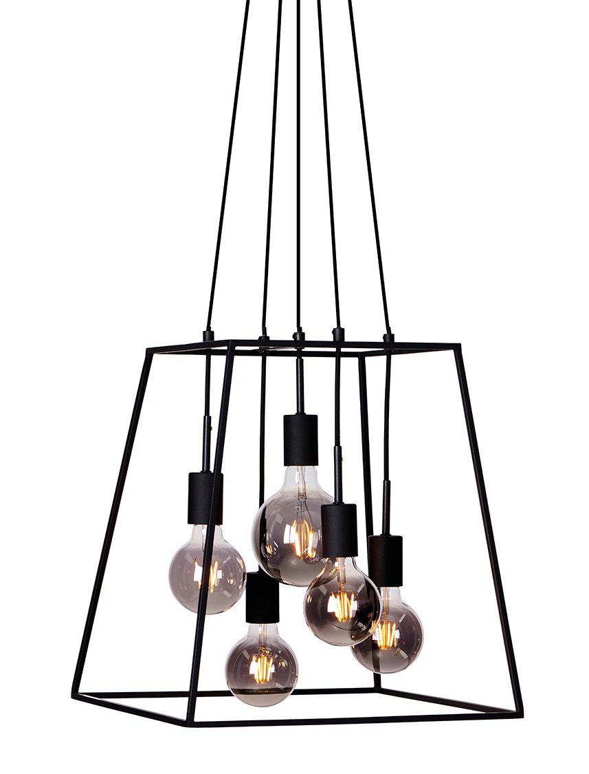 ALMODOVI CZARNY OPRAWA WISZĄCA 5X E27/ 20W IP20 STAL