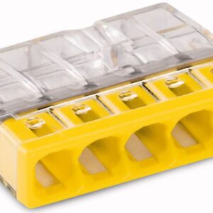 SZYBKOZŁĄCZKA 5X 2.5 PRZEZROCZYSTY/ ŻÓŁTY