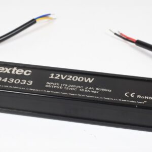 NEXTEC LED POWER SUPPLY 200W 16.6A 175-240V AC / 12V DC IP67 LLG