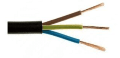 H03VV-F OMY 3X 1.0 ŻO CZARNY PRZEWÓD MIESZKANIOWY OKRĄGŁY MIĘKKI 300/300V