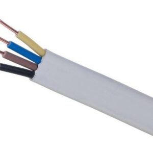 YDYP 4X 1.5 ŻO BIAŁY PRZEWÓD INSTALACYJNY PŁASKI DRUT 450/750V KL.1