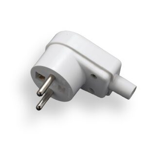 WT-20S WTYCZKA KĄTOWA OKRĄGŁA 1X Z/U 16A BIAŁY