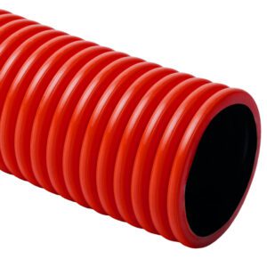 KF 160-25 CZERWONY RURA OSŁONOWA KARBOWANA DWUWARSTWOWA ZIEMNA HDPE FI160/136 450N KOPOFLEX