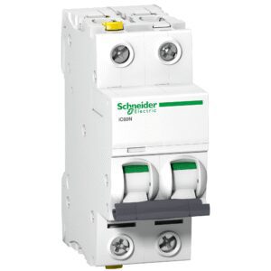 Schneider Electric Wyłącznik nadprądowy Acti9 iC60N-C20-2 C 20A 2-biegunowy, A9F04220
