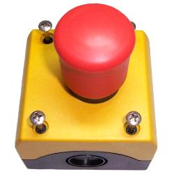 M22-PV/KC02/IY RMQ TITAN OBUDOWA KASETA 1X Z PRZYCISKIEM GRZYBKOWYM 2R PRZEZ POCIĄGNIĘCIE CZERWONY