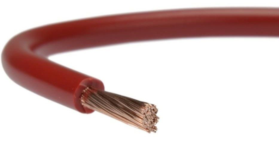 H07V-K LGY 10 RED SINGLE-CORE FLEXIBLE WIRE 450/750V REEL CLASS 5