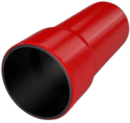 RHDPE 160/8.0-6 DCK CZERWONY RURA OSŁONOWA GŁADKA DWUWARSTWOWA Z KIELICHEM RHDPE FI160/144 750N