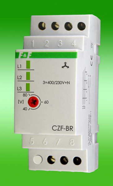 CZF-BR PHASE LOSS AND ASYMMETRY SENSOR 10A 1P 2M 3X400/230V+N WITH ADJUSTABLE ASYMMETRY THRESHOLD