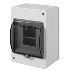 S-4 MINI ROZDZIELNIA PLASTIKOWA NT 4M 1X 4M IP30 140X195X83 DRZWI DYMNE BIAŁY 0630-01