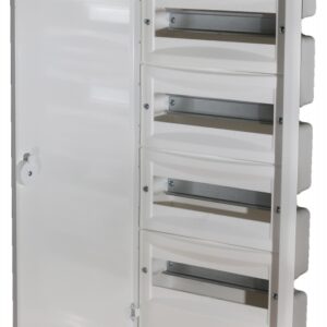 ERP12-4 PLASTIC DISTRIBUTION BOX PT 48M 4X 12M N+PE IP40 IK10 684X288X120 FULL METAL DOOR WHITE DIDO