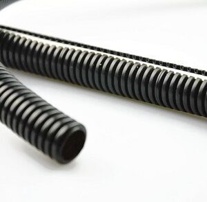 RKLGF 28-50MB CZARNY RURA KARBOWANA SAMOCHODOWA ROZCIĘTA PESZEL LDPE FI28/23