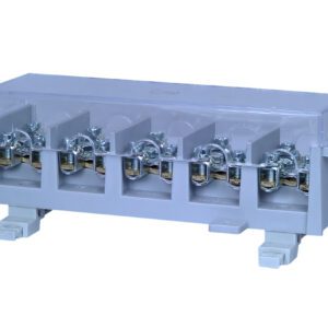 LZG 5X35/16-21P ODGAŁĘŹNIK 5-TOROWY NA SZYNĘ TS35 Z POKRYWĄ SZARY