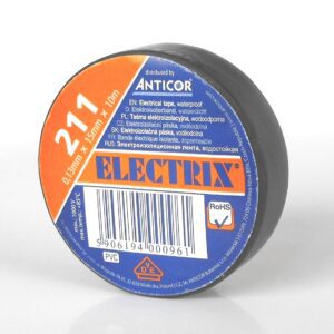 211P 15X10 TAŚMA IZOLACYJNA 15MM 10M PVC CZARNY