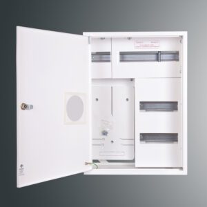 RZ-7NNT3F+36SO ROZDZIELNIA METALOWA LICZNIKOWA NT 3F 36M 575X420X220 IP30 DRZWI ZAMEK/SZYBA BIAŁY