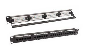 19" PATCH PANEL CAT. 5E UTP 19" 1U 24 PORTS RJ45