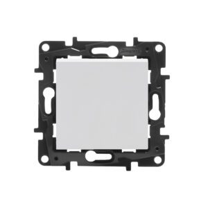 NILOE STEP WHITE MODULE 1-POLAR SWITCH SPRING TERMINALS 10AX 250V