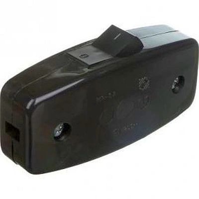 Schneider Electric 1P Rocker Switch, 2.5A, Screw Terminals, Black, WP8A05