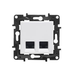 NILOE STEP MODUŁ BIAŁY GNIAZDO KOMPUTEROWE 2X UAE 8 CAT.5E UTP