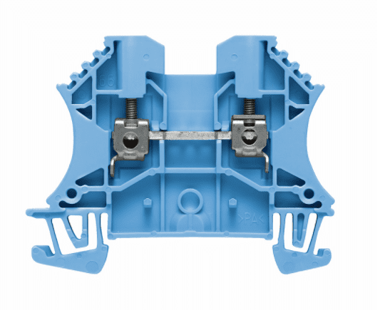 WDU 2.5 BL ZŁĄCZKA SZYNOWA PRZELOTOWA GWINTOWA NIEBIESKI
