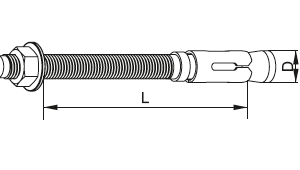 PSRM10X90-F ŚRUBA ROZPOROWA PIERŚCIENIOWA OCYNK ZANURZENIOWY