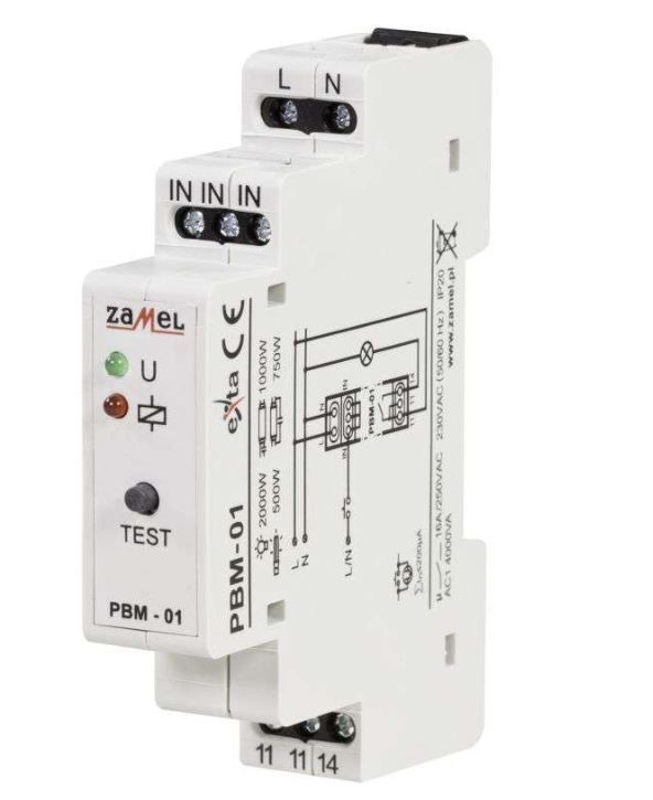 PBM-01 BISTABLE PULSE RELAY 16A 1M 230V AC IP20 EXTA