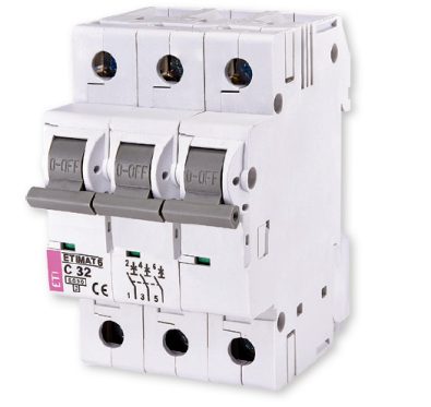 ETIMAT 6 CIRCUIT BREAKER C 32A 3P 3M 6KA