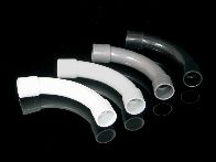 ZKS 50 ZŁĄCZKA SZTYWNA KĄTOWA 90ST DWUKIELICHOWA FI50 CZARNY