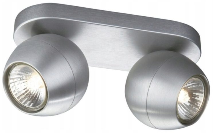 PLANET SILVER MAT CEILING MOUNT NT 2X GU10/50W IP20 ALUMINUM MASSIVE