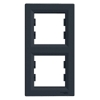 Schneider Electric Asfora, ramka 2-krotna, pionowa, antracyt, EPH5810271