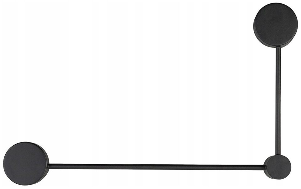 ORBIT BLACK II B CZARNY OPRAWA ŚCIENNA KINKIET NT 2X GX53/ 12W IP20 STAL LAKIEROWANA