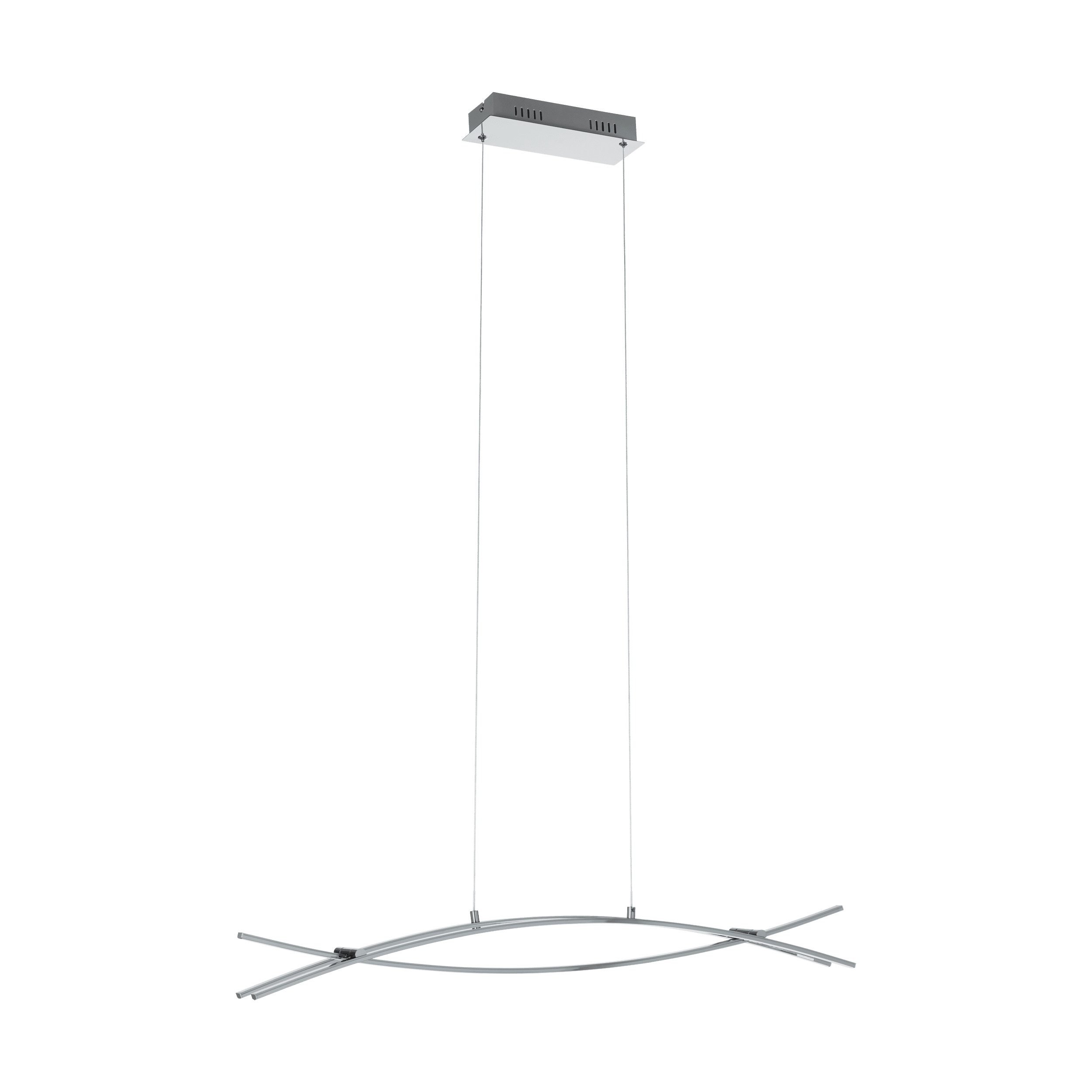 NEVADO CHROM/ BIAŁY OPRAWA WISZĄCA LED 23.6W WW 3000K 3400LM IP20 ALUMINIUM/ TWORZYWO