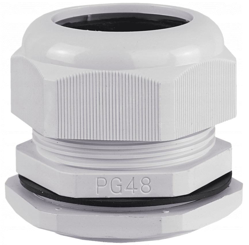 PG-48 CABLE GLAND IP68 + POLYAMIDE PA66 NUT GRAY