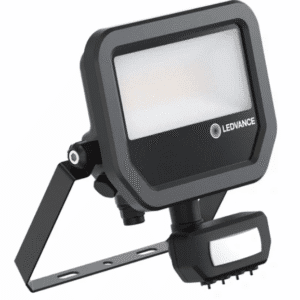 BLACK FLOODLIGHT SENSOR LED LUMINAIRE 11W/17W NW 4000K 1600LM/2400LM IP65+ MOTION SENSOR
