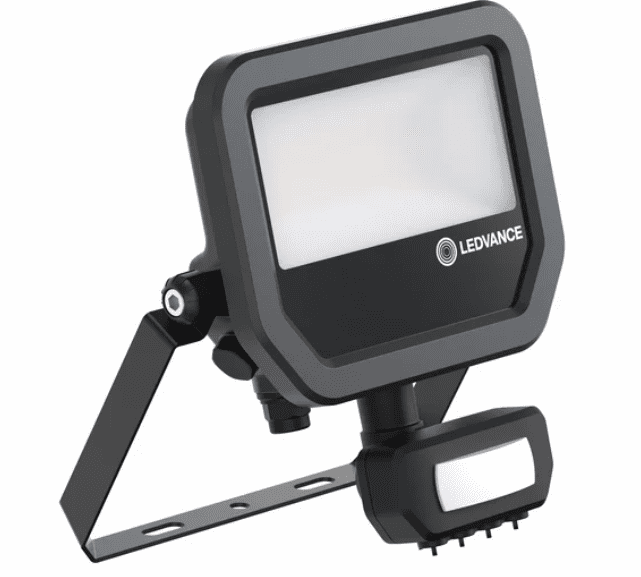 BLACK FLOODLIGHT SENSOR LED LUMINAIRE 11W/17W NW 4000K 1600LM/2400LM IP65+ MOTION SENSOR