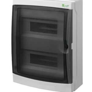 GALANT PLUS ROZDZIELNIA PLASTIKOWA NT 26M 2X 13M N+PE IP65 IK08 410X305X160 DRZWI DYMNE SZARY