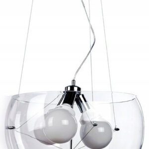 COSMO 2 CHROM/ PRZEZROCZYSTY OPRAWA WISZĄCA 3X E27/ 60W IP20 METAL/ SZKŁO