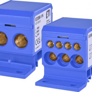 EDBM-1/N DISTRIBUTION BLOCK 160A 2X 50, 3X 25, 4X 16 ETIBOX BLUE