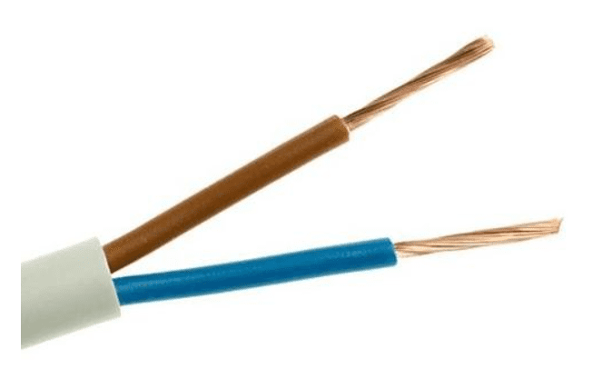 H03VV-F OMY 2X 1.0 BIAŁY PRZEWÓD MIESZKANIOWY OKRĄGŁY MIĘKKI 300/300V BĘBEN