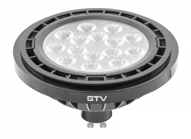 ŻARÓWKA LED SPOT 12.5/77W GU10 230V PRZEZROCZYSTA 830 WW 3000K 1100LM 40ST ES111 CZARNY