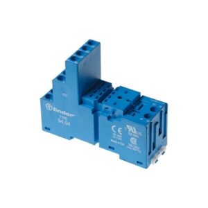 F94-04-0-000-0000 SOCKET FOR 55.32, 55.34, 85.02, 85.04 BLUE SCREW TERMINALS FOR RAIL