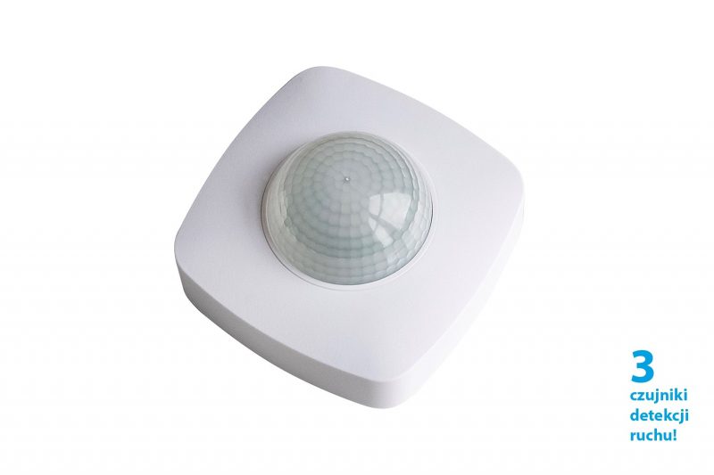 TOMI 3S BIAŁY CZUJNIK RUCHU NT SUFITOWY 360ST 10M 5S-10MIN IP20 230V AC