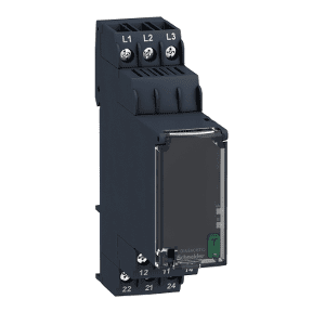 Schneider Electric Zelio Control 3-Phase Control Relay, 183 528V AC, 2C/O contact, RM22TG20