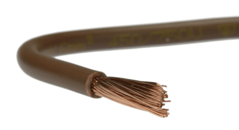 H05V-K LGY 1.0 BRĄZOWY PRZEWÓD JEDNOŻYŁOWY LINKA GIĘTKA 300/500V KL.5