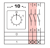4G16-10-U R114 0-1 CAM SWITCH B/O 3-POLE 16A