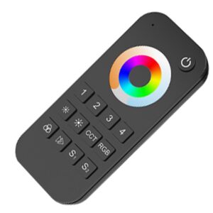 NEXTEC PILOT SKY RGB+RGBW+CCT 4STREFY 12-24V DC CZARNY 2XAAA