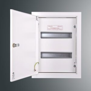 RW-2NN2X12S ROZDZIELNIA METALOWA PT 24M 2X 12M N+PE IP30 390X285X130 DRZWI PEŁNE BIAŁY