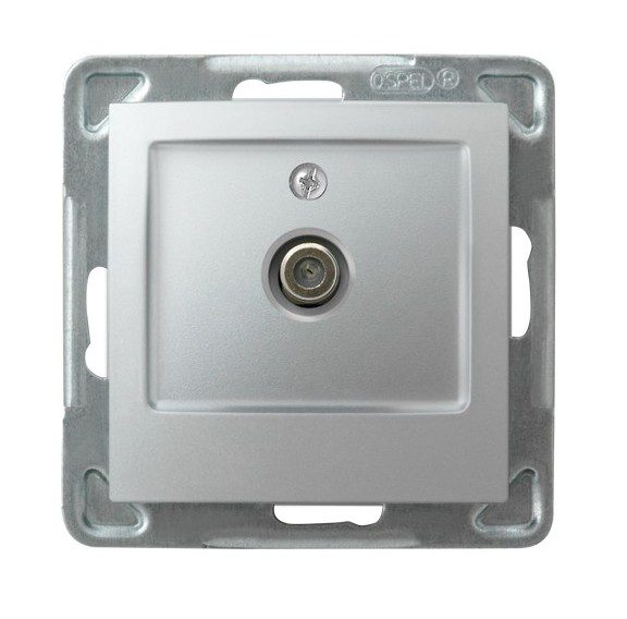 IMPRESJA MODUŁ SREBRNY GNIAZDO TV TYP F