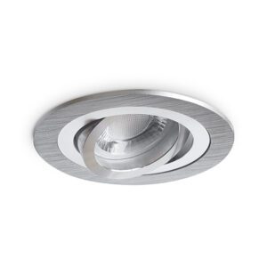 DELTA-O AS ALUMINIUM SZCZOTKOWANE OPRAWA SUFITOWA PT OKRĄGŁA RUCHOMA GU5.3 IP20 ALUMINIUM