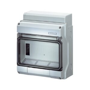 KV 8109 ROZDZIELNIA PLASTIKOWA NT 9M 1X 9M IP65 238X200X111 DRZWI DYMNE SZARY